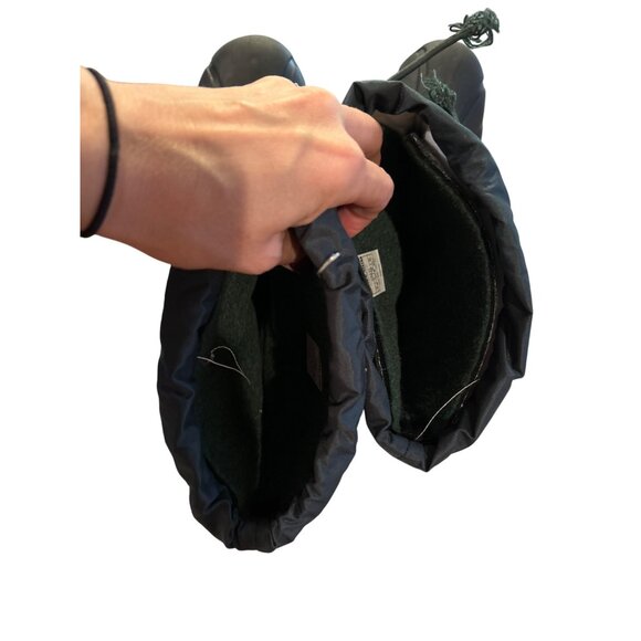 Sorel Women's Flurry Winter Snow Boots Size 6 Black Green Insulated Waterproof - Picture 8 of 8